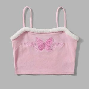 Y2K Butterfly crop tank